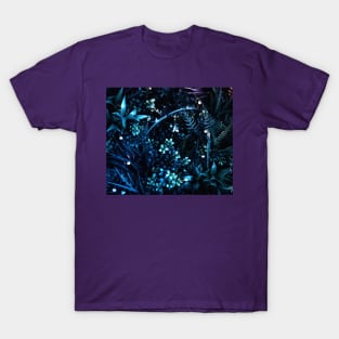 Dark blue flowers T-Shirt